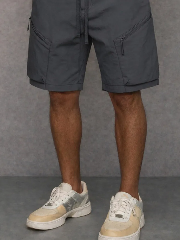 Athleisure Zip Pockets Cargo Shorts sold by Coofandy product image thumbnail 4
