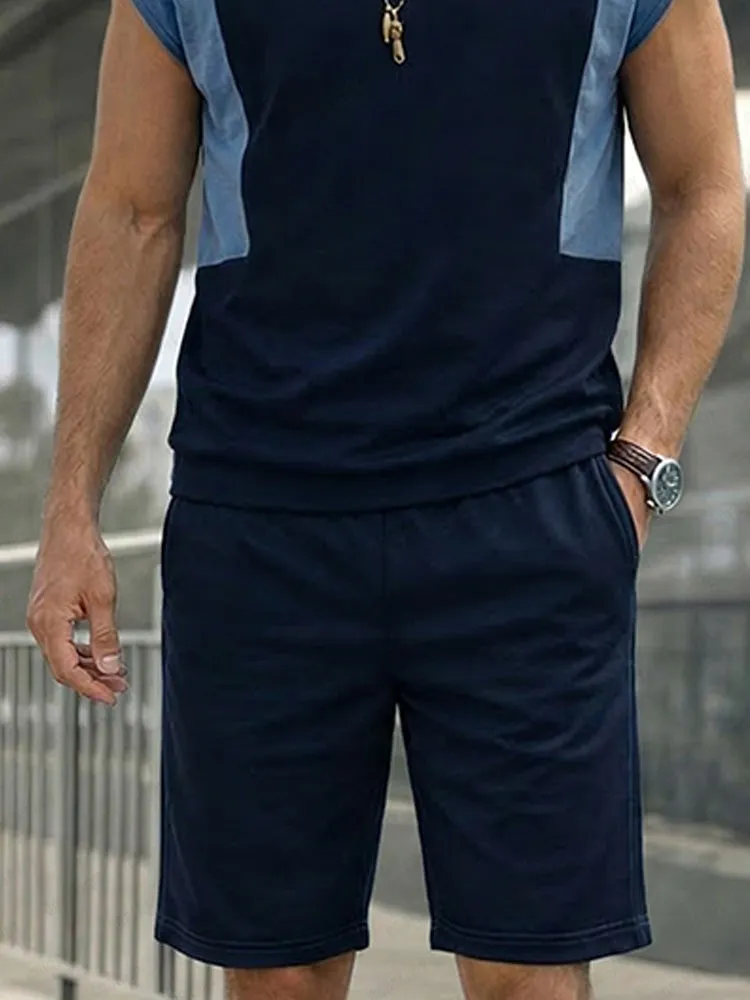 Athleisure Colorblock Tank Top and Shorts Set sold by Coofandy product image thumbnail 4