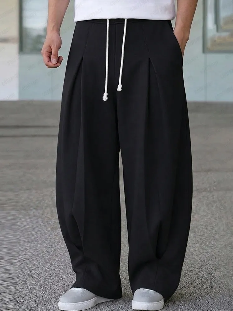 Casual Relaxed Fit Pleated Sweat Pants sold by Coofandy product image thumbnail 2