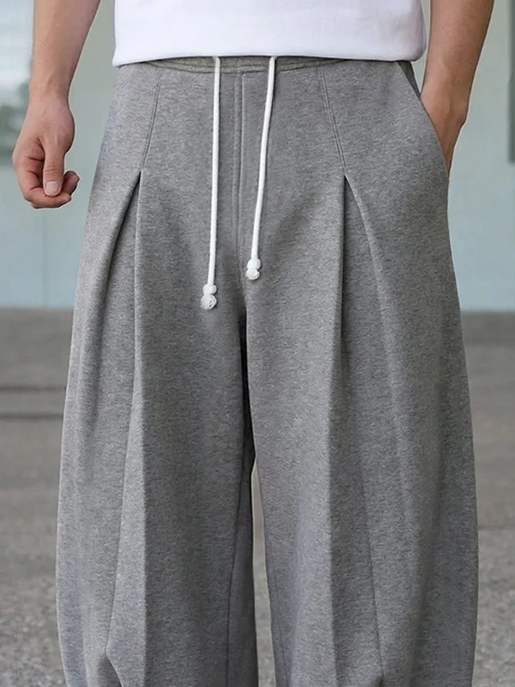 Casual Relaxed Fit Pleated Sweat Pants sold by Coofandy product image thumbnail 3