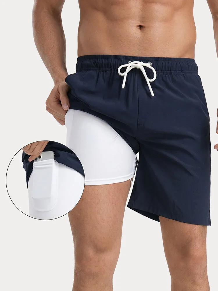 Summer Resort Built-In Liner Swim Trunks sold by Coofandy product image thumbnail 2