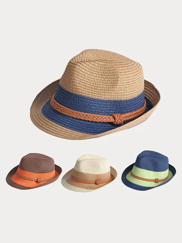 Foldable Sun Protection 100% Cotton Fedora Hat made by Coofandy