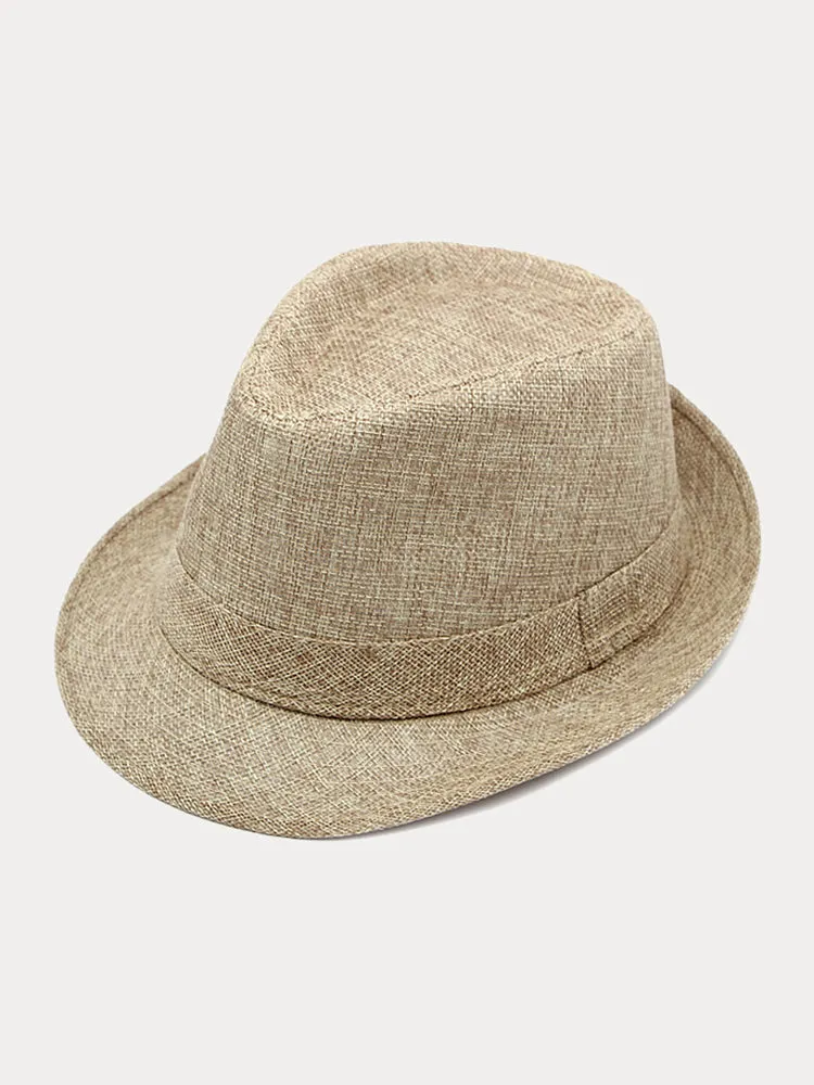 Beach Sun Protection 100% Cotton Fedora Hat sold by Coofandy product image thumbnail 3
