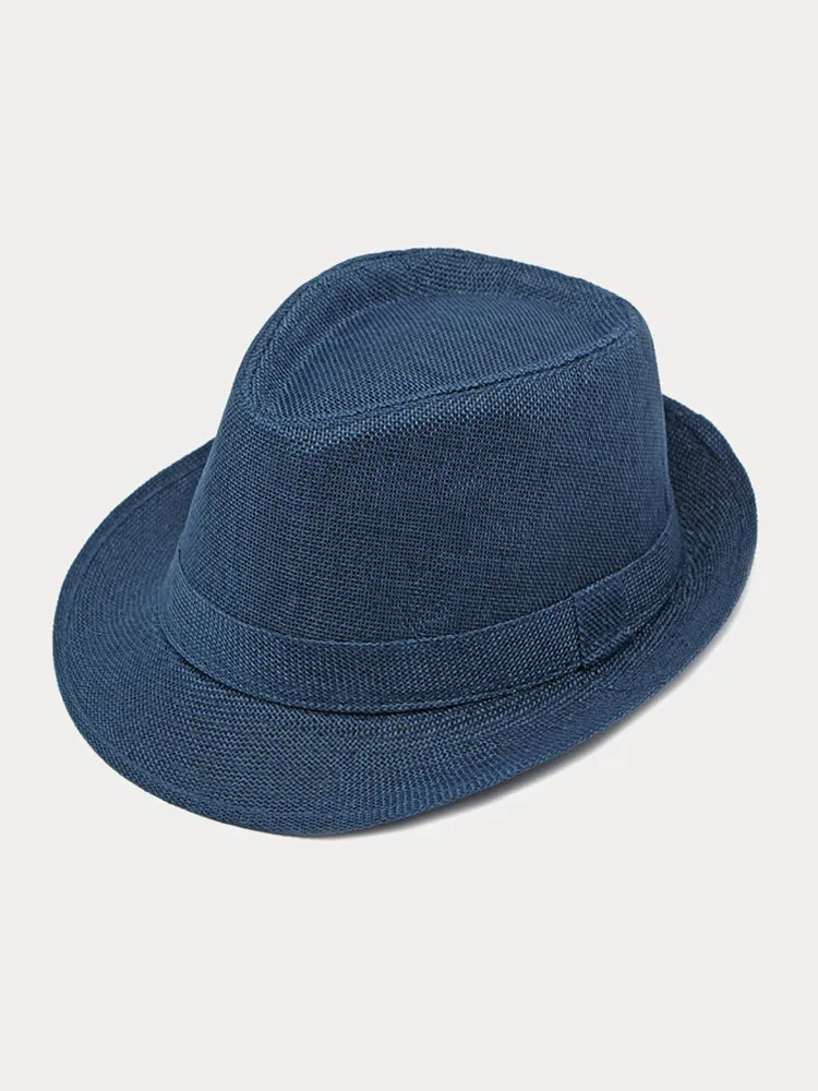Beach Sun Protection 100% Cotton Fedora Hat sold by Coofandy product image thumbnail 2