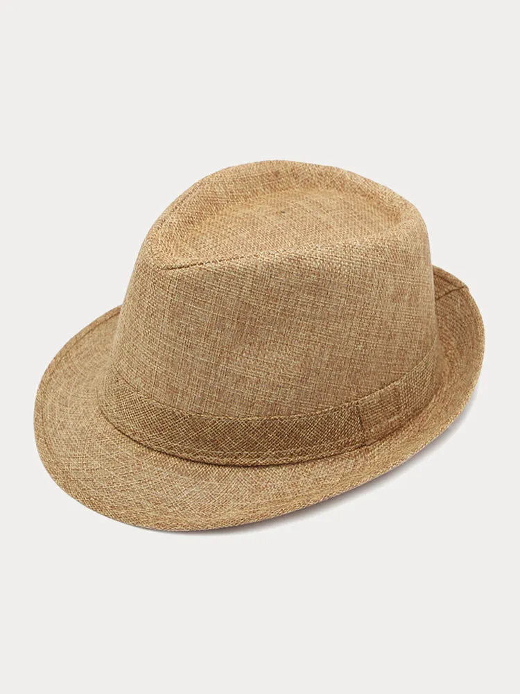 Beach Sun Protection 100% Cotton Fedora Hat sold by Coofandy product image thumbnail 4