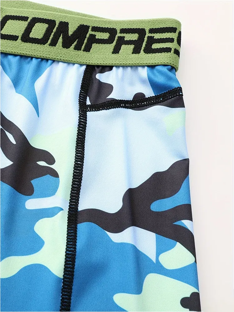Men's Camo Compression Training Shorts sold by Coofandy product image thumbnail 5