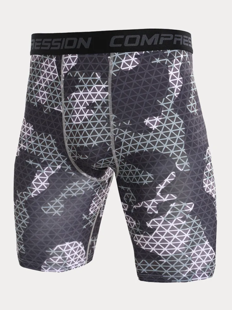 Men's Camo Compression Training Shorts sold by Coofandy product image thumbnail 3