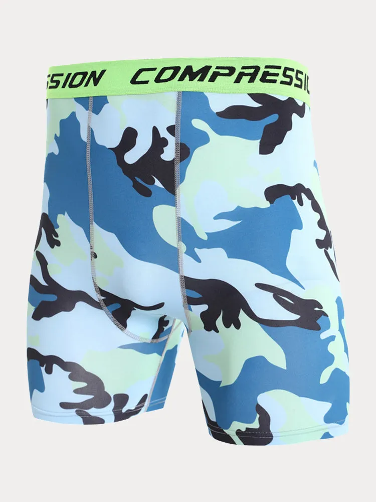 Men's Camo Compression Training Shorts sold by Coofandy product image thumbnail 4
