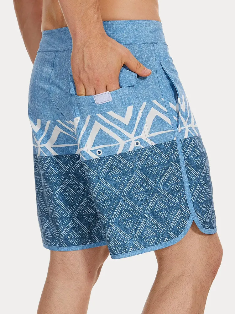 Men's Quick-Dry Multi-Pocket Printed Swim Trunks sold by Coofandy product image thumbnail 4