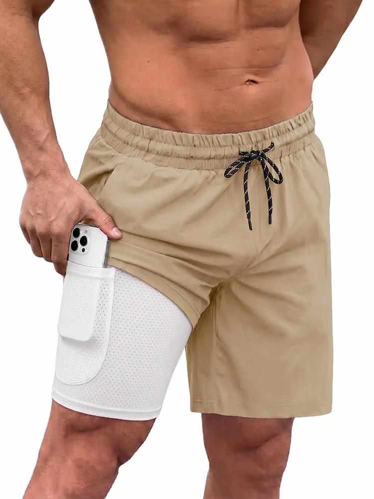 Classic Compression Liner 2 in 1 Boardshorts (US Only) sold by Coofandy product image thumbnail 4