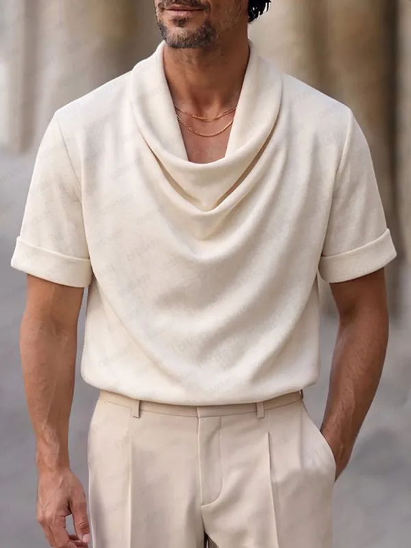 Effortless Stylish Cowl Neck T-Shirt made by Coofandy