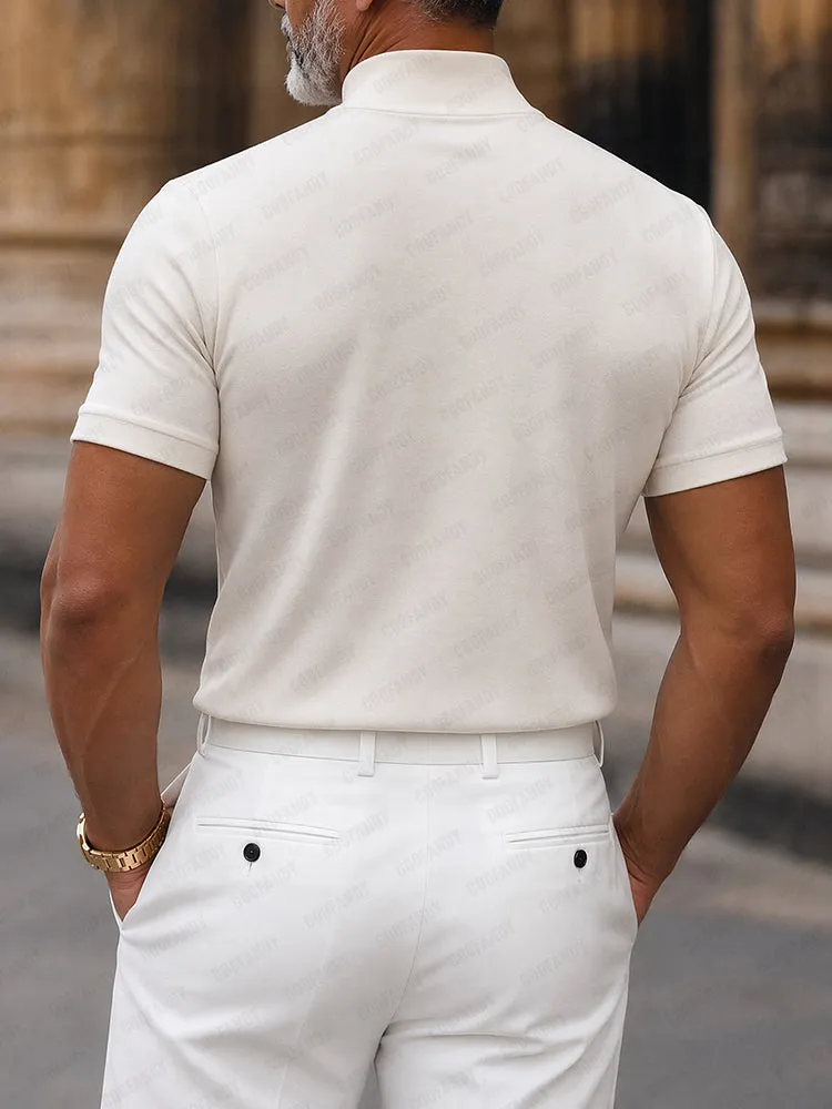 Stylish Slim Fit Buttons Decor Pullover Top sold by Coofandy product image thumbnail 3