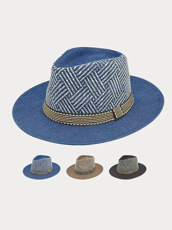 Airy Mesh Perforated Panama Fedora made by Coofandy