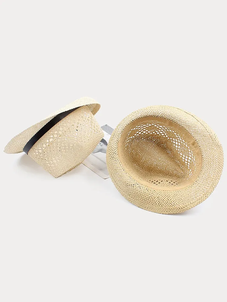 The Classic Handwoven Straw Fedora sold by Coofandy product image thumbnail 5