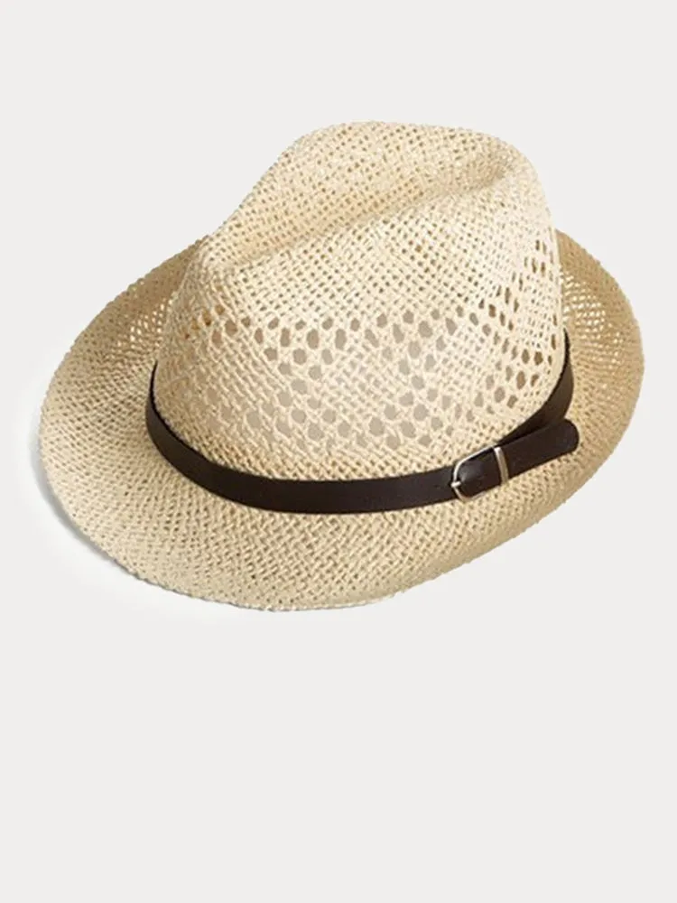 The Classic Handwoven Straw Fedora sold by Coofandy product image thumbnail 3