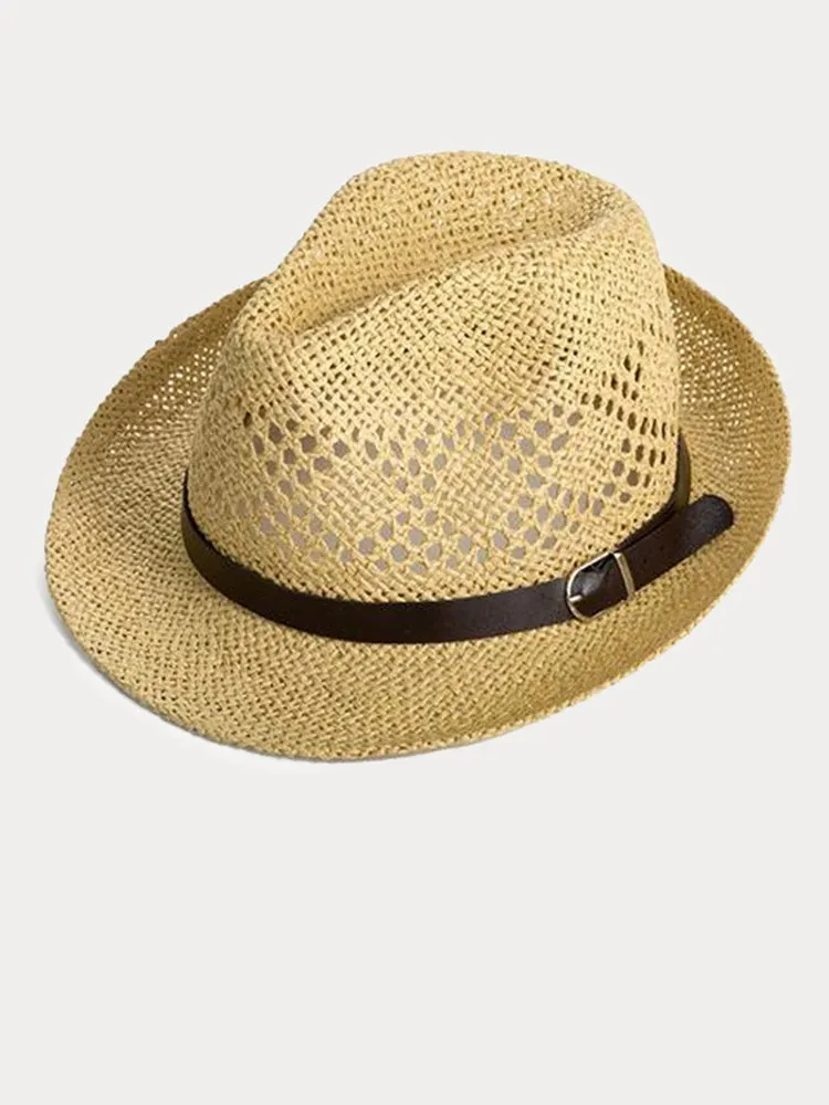 The Classic Handwoven Straw Fedora sold by Coofandy product image thumbnail 4