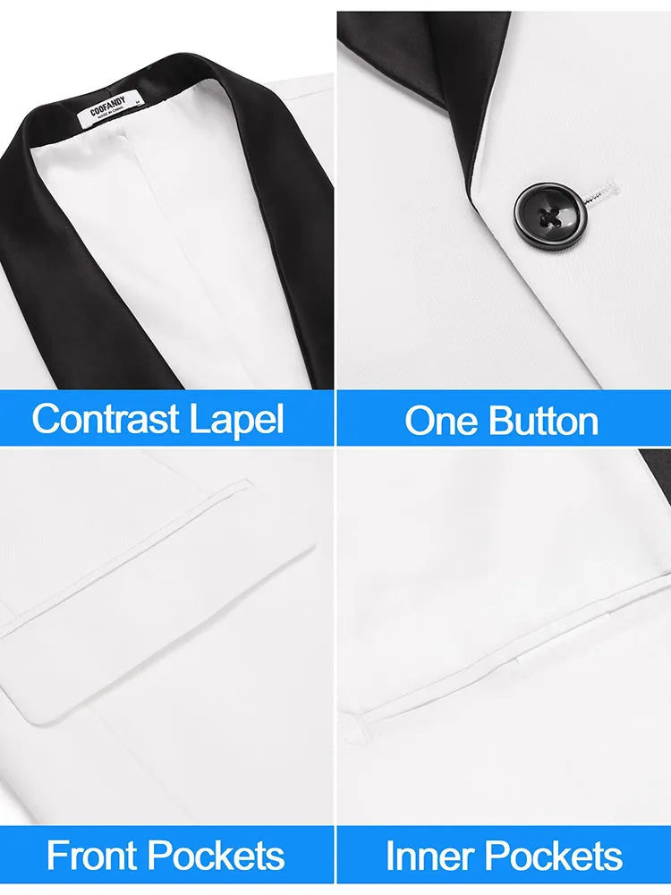 Tuxedo Wedding Party Suit Jacket (US Only) sold by Coofandy product image thumbnail 5