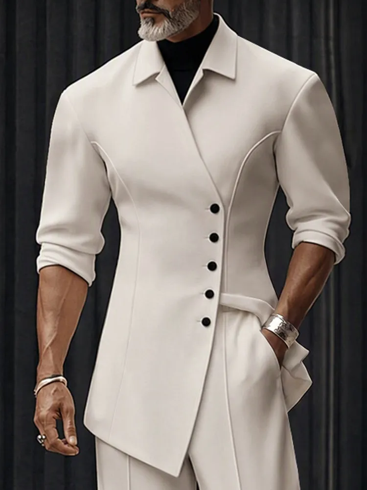 Modern Asymmetric Tailored Two Piece Set sold by Coofandy product image thumbnail 3