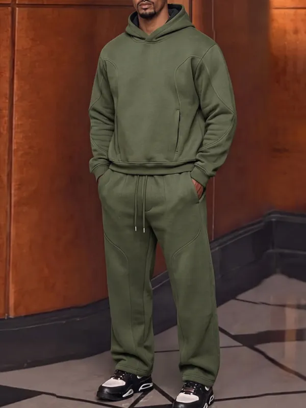 Effortless Hoodie Pants Sports Set made by Coofandy