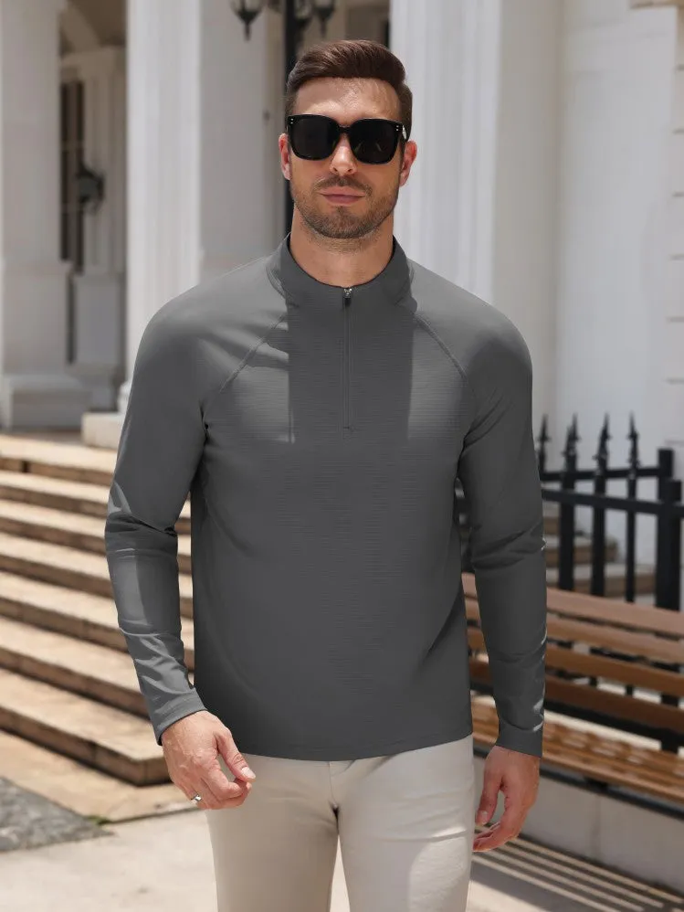 Quick Dry Quarter Zip Athletic Pullover (US Only) sold by Coofandy product image thumbnail 5