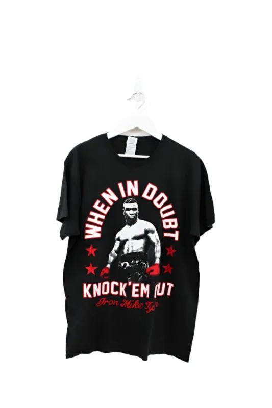Z - Mike Tyson When In Doubt Knock Em Out Tee sold by HG Vintage
