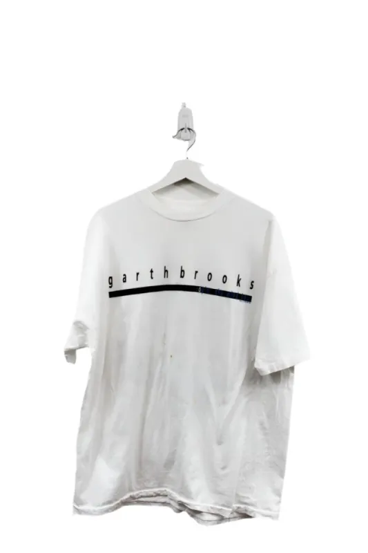 Z- Vintage 1991 Garth Brooks Ropin' The Wind Tour Single Stitch Hanes Beefy Tee sold by HG Vintage