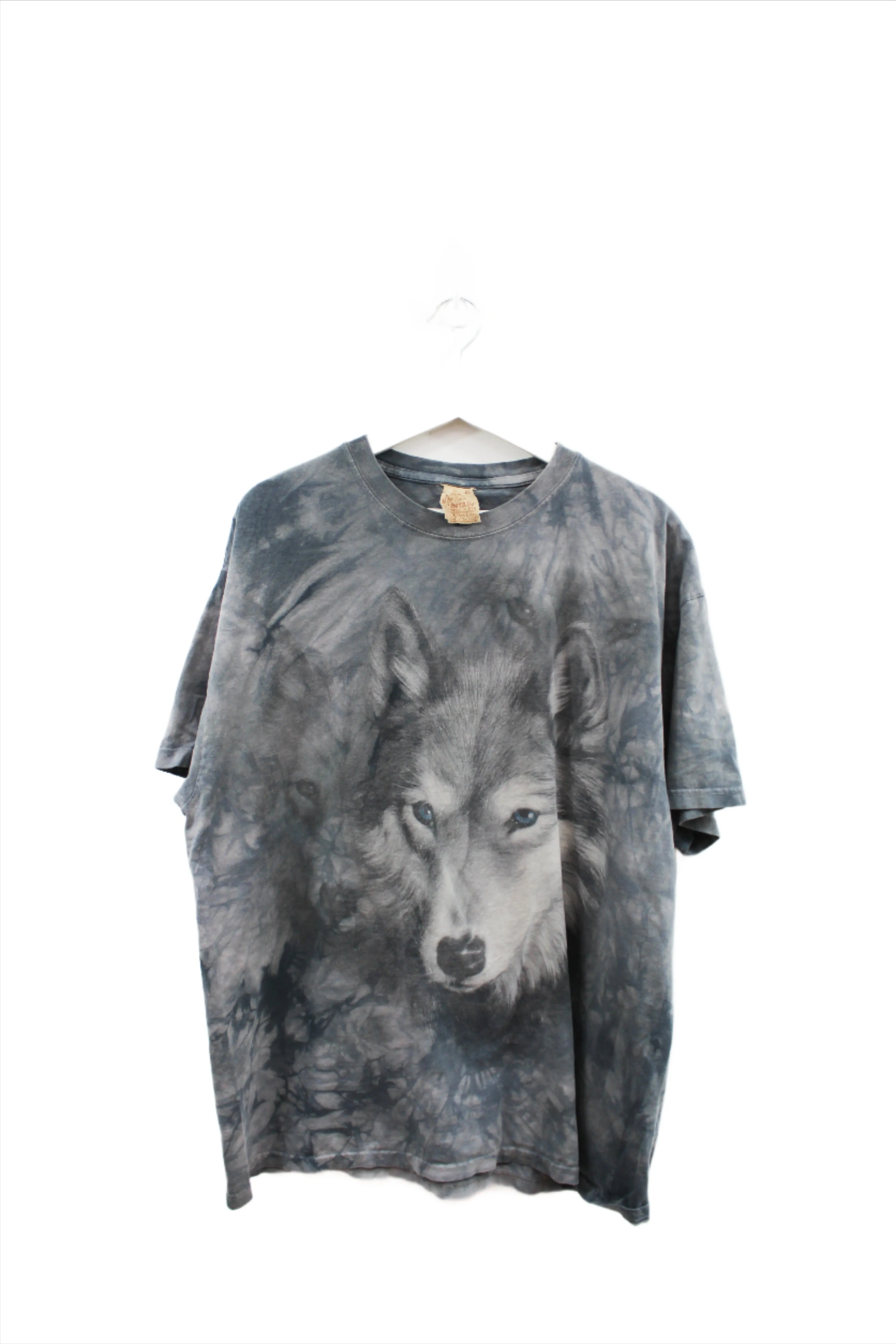 X - Vintage 2002 The Mountain All Over Print Wolf Tee sold by HG Vintage