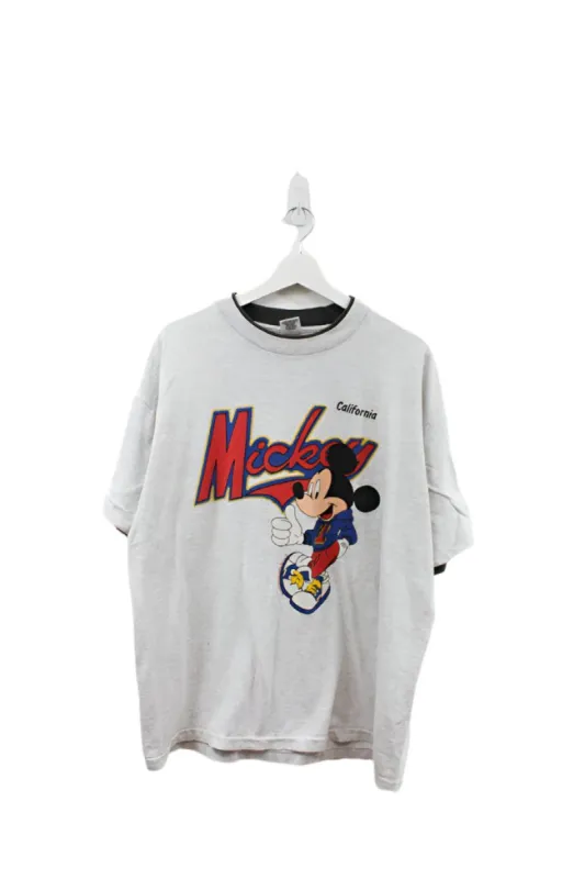 Z- Vintage Disney Mickey Mouse Script & Graphic Tee sold by HG Vintage