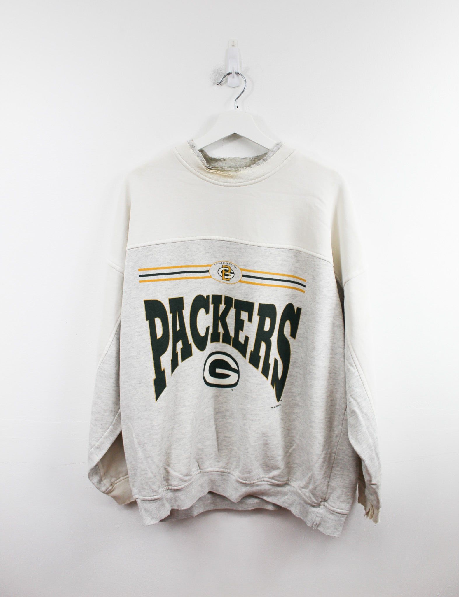 NFL 93' Green Bay Packers Logo Crewneck sold by HG Vintage