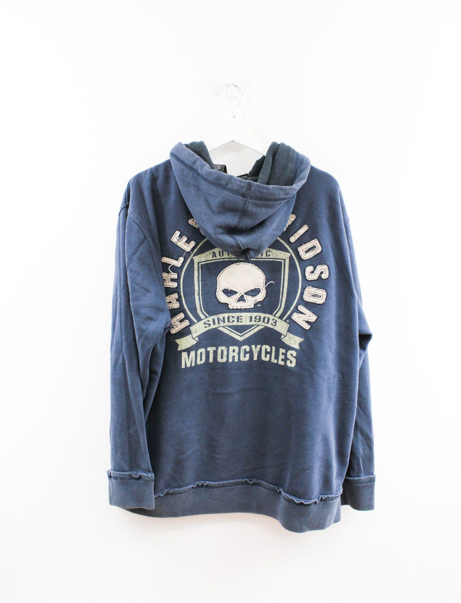 Harley Davidson Skull & Embroidered Logo Hoodie sold by HG Vintage product image thumbnail 3