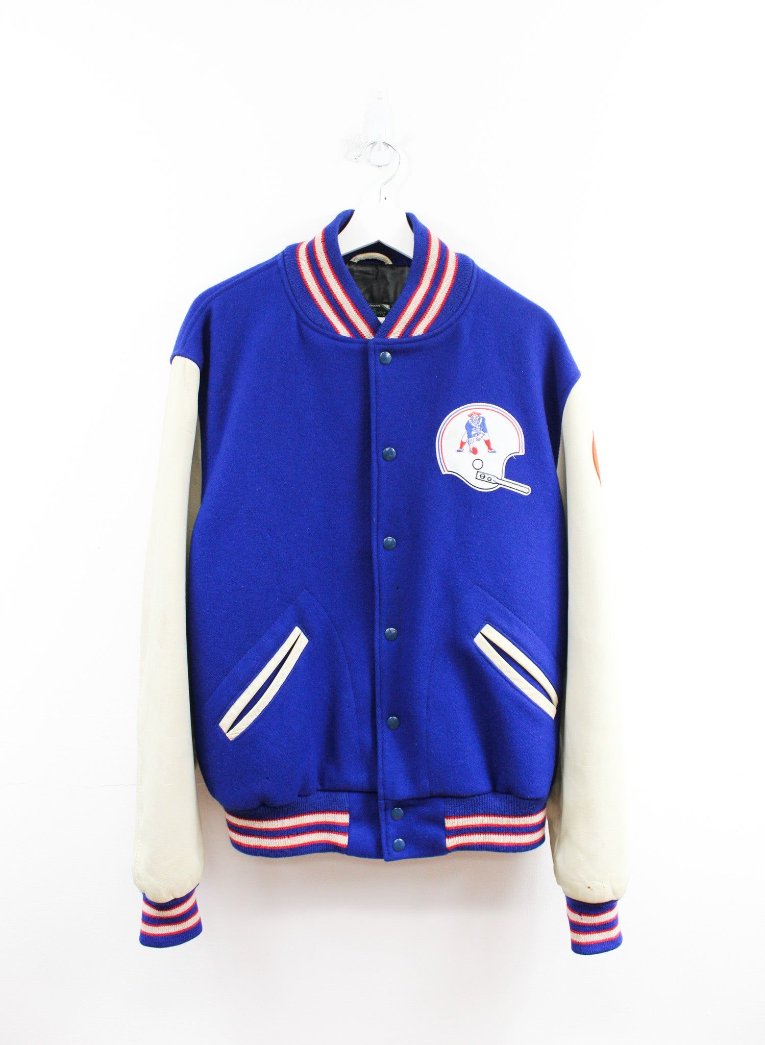 Vintage NFL New England Patriots Letterman Jacket sold by HG Vintage
