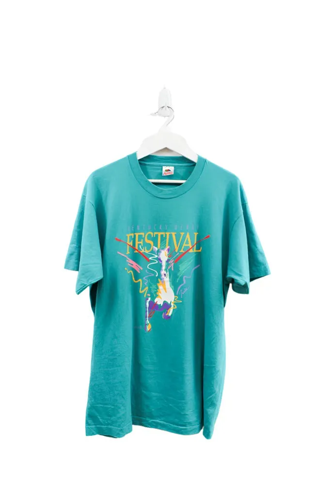 Z - Vintage Single Stitch 1991 Kentucky Derby Festival Tee sold by HG Vintage