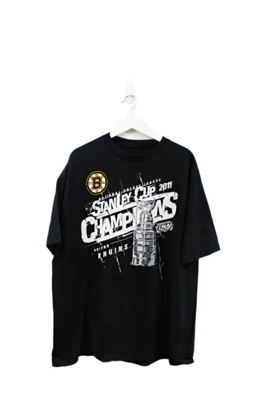 Z - 2011 Reebok NHL Boston Bruins Stanley Cup Champs Tee sold by HG Vintage