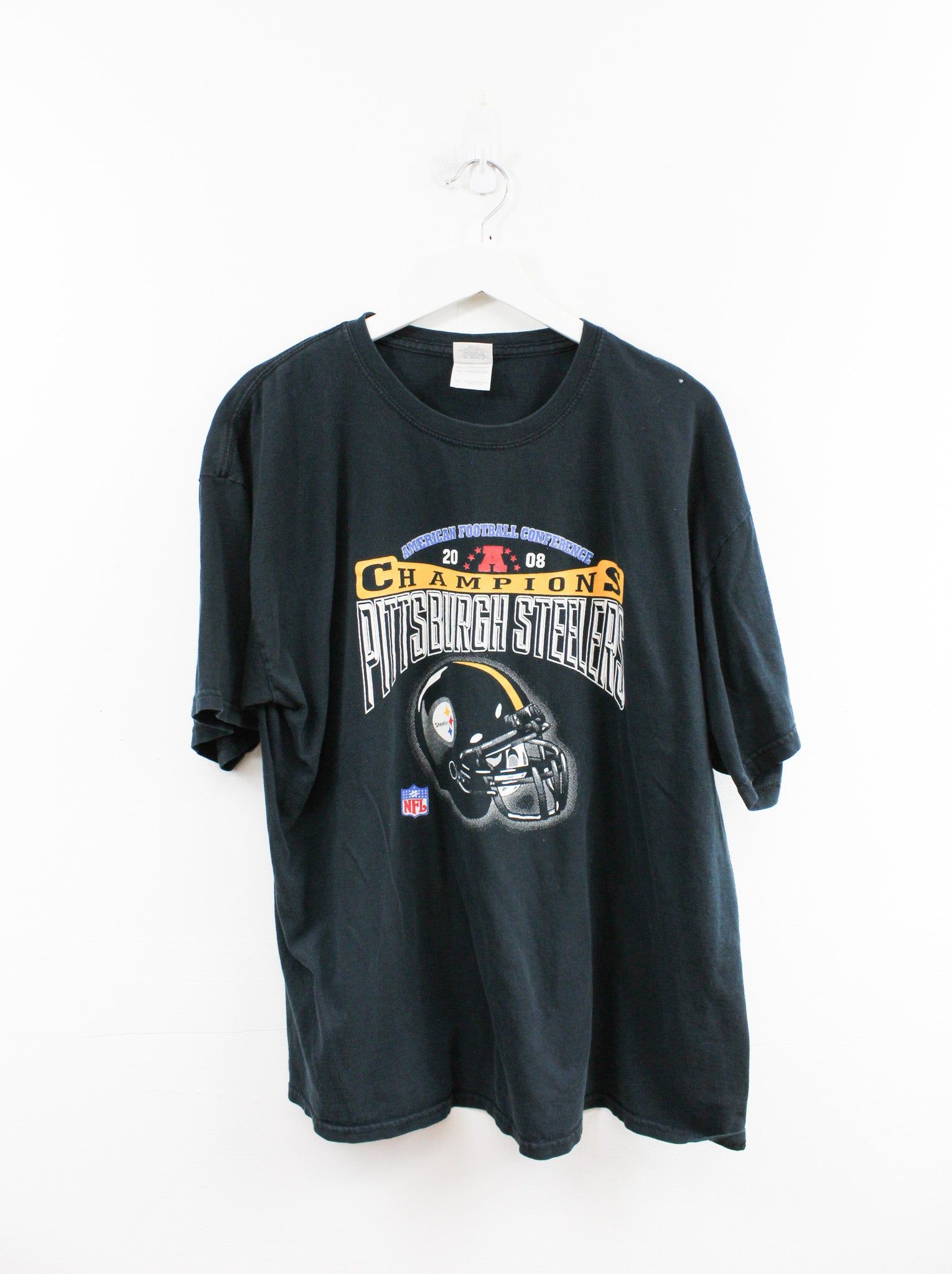 NFL 08' Pittsburgh Steelers AFC Champ Tee sold by HG Vintage