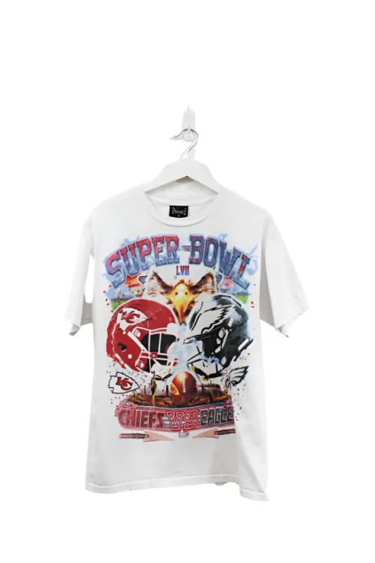Z - NFL Super Bowl 57 Kansas City Chiefs VS Philadelphia Eagles Graphic Tee sold by HG Vintage