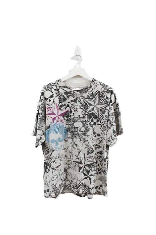 Z - Vintage Tennessee River Skulls & Stars All Over Print Tee made by HG Vintage