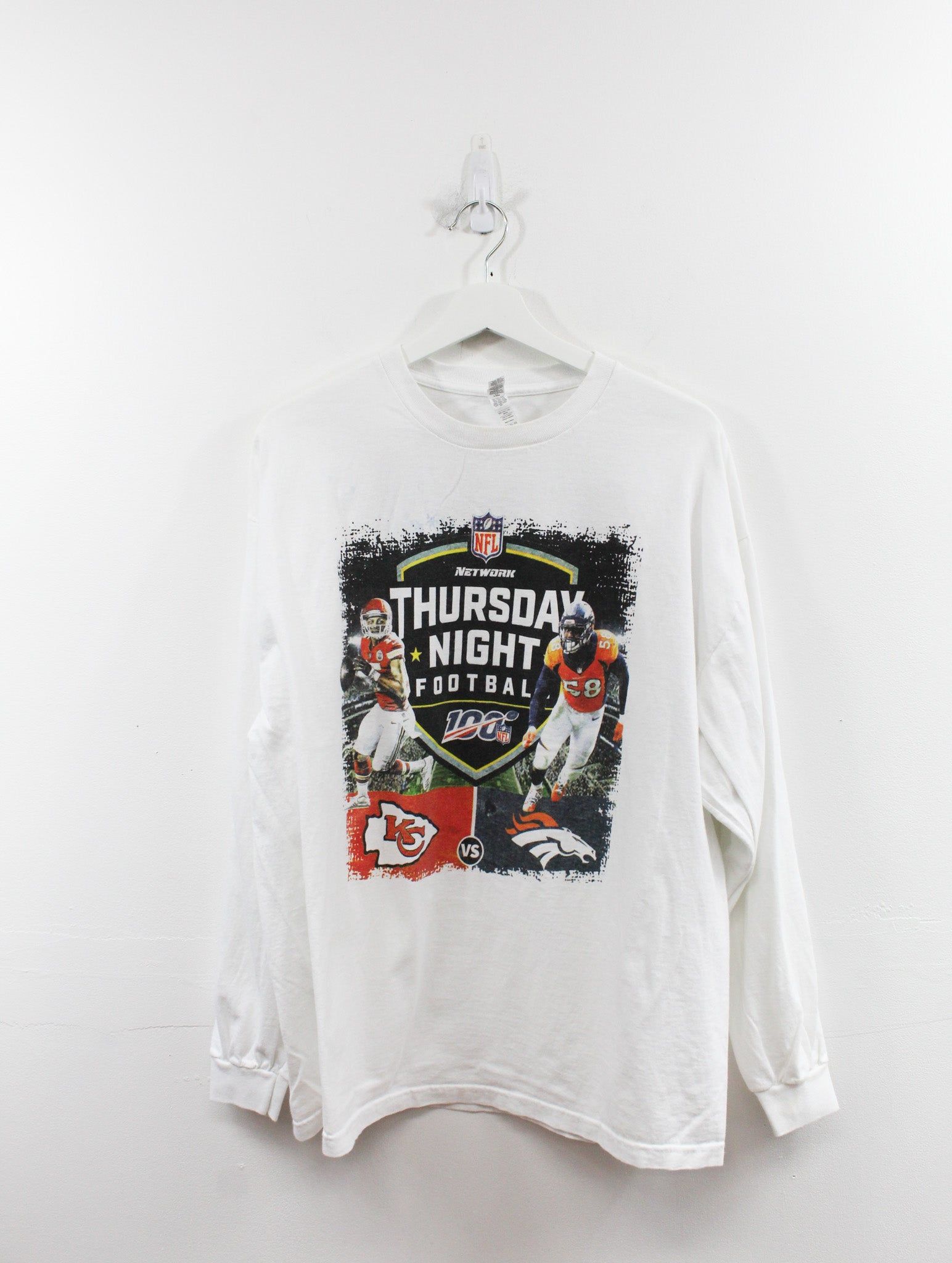 NFL Thursday Night Football Chiefs Vs Broncos Long Sleeve Tee sold by HG Vintage
