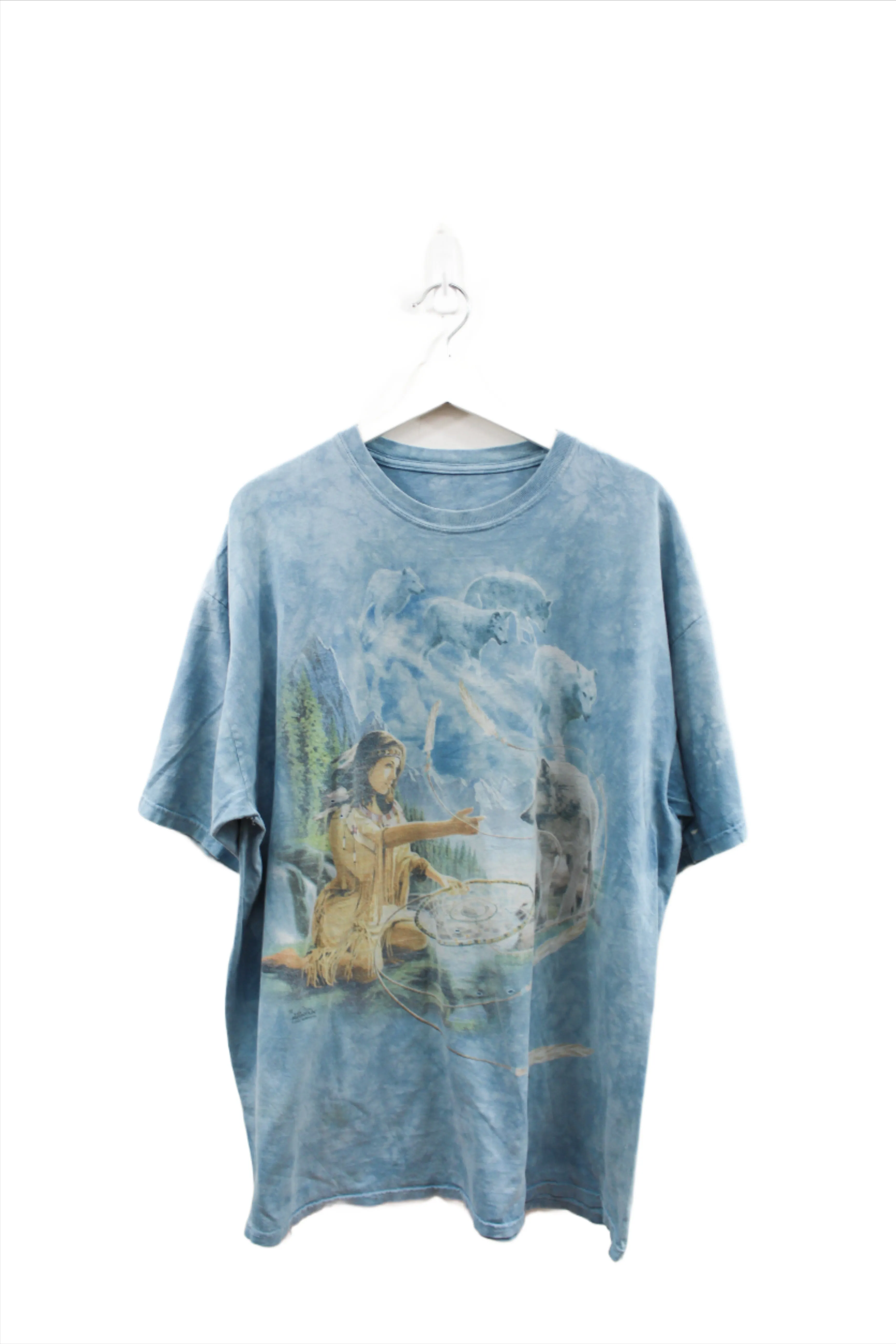 X - Vintage 2001 The Mountain Dream Catcher Wolves & Women Tee sold by HG Vintage