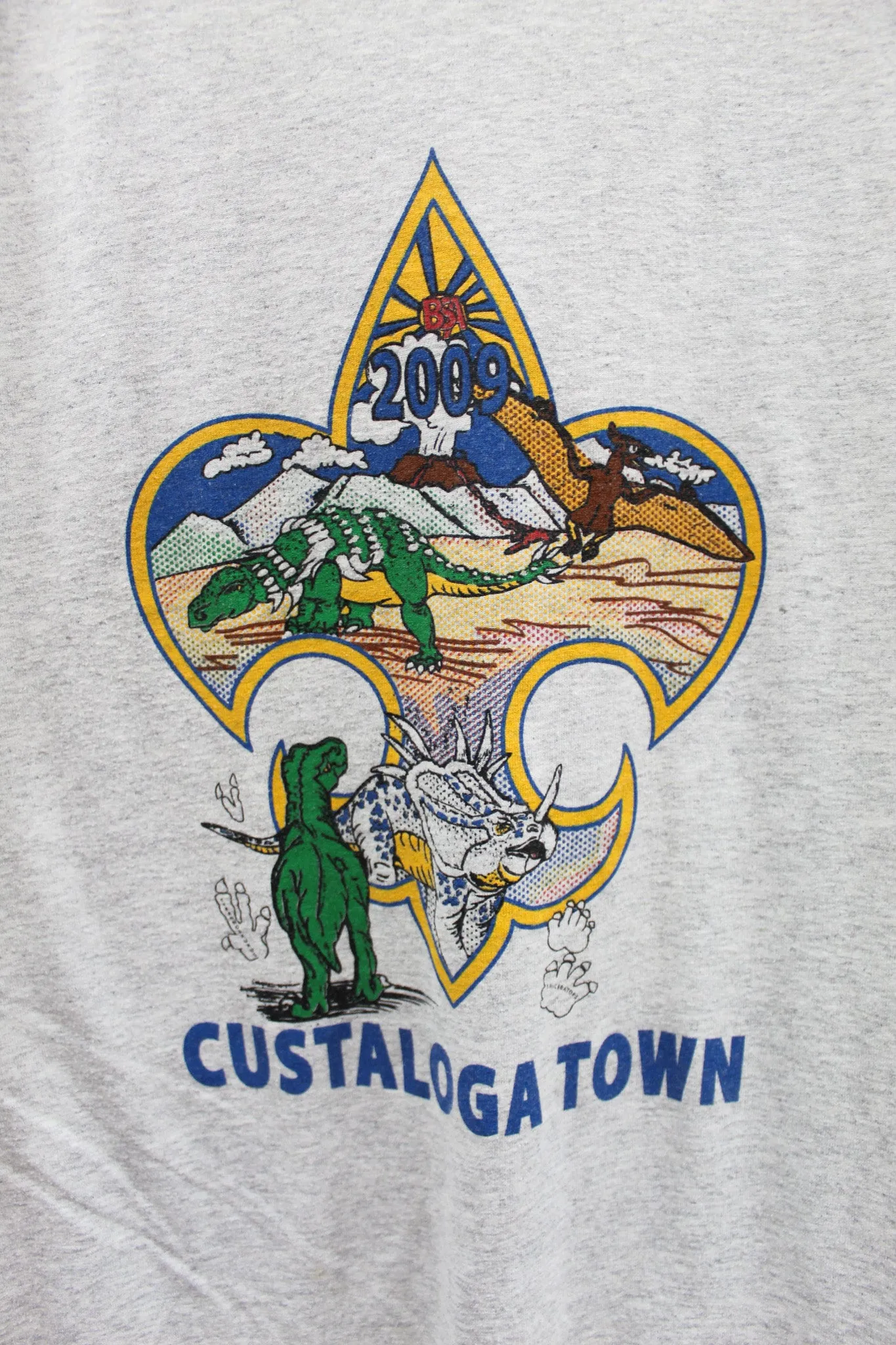 X - 2009 Custaloga Town Dinosaur Tee sold by HG Vintage product image thumbnail 2
