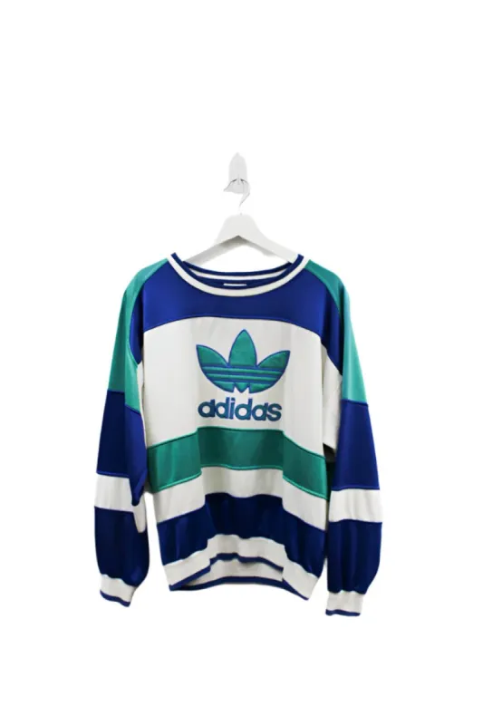 Z- Vintage Late 80s Adidas Emb Trefoil Logo & Script Crewneck sold by HG Vintage