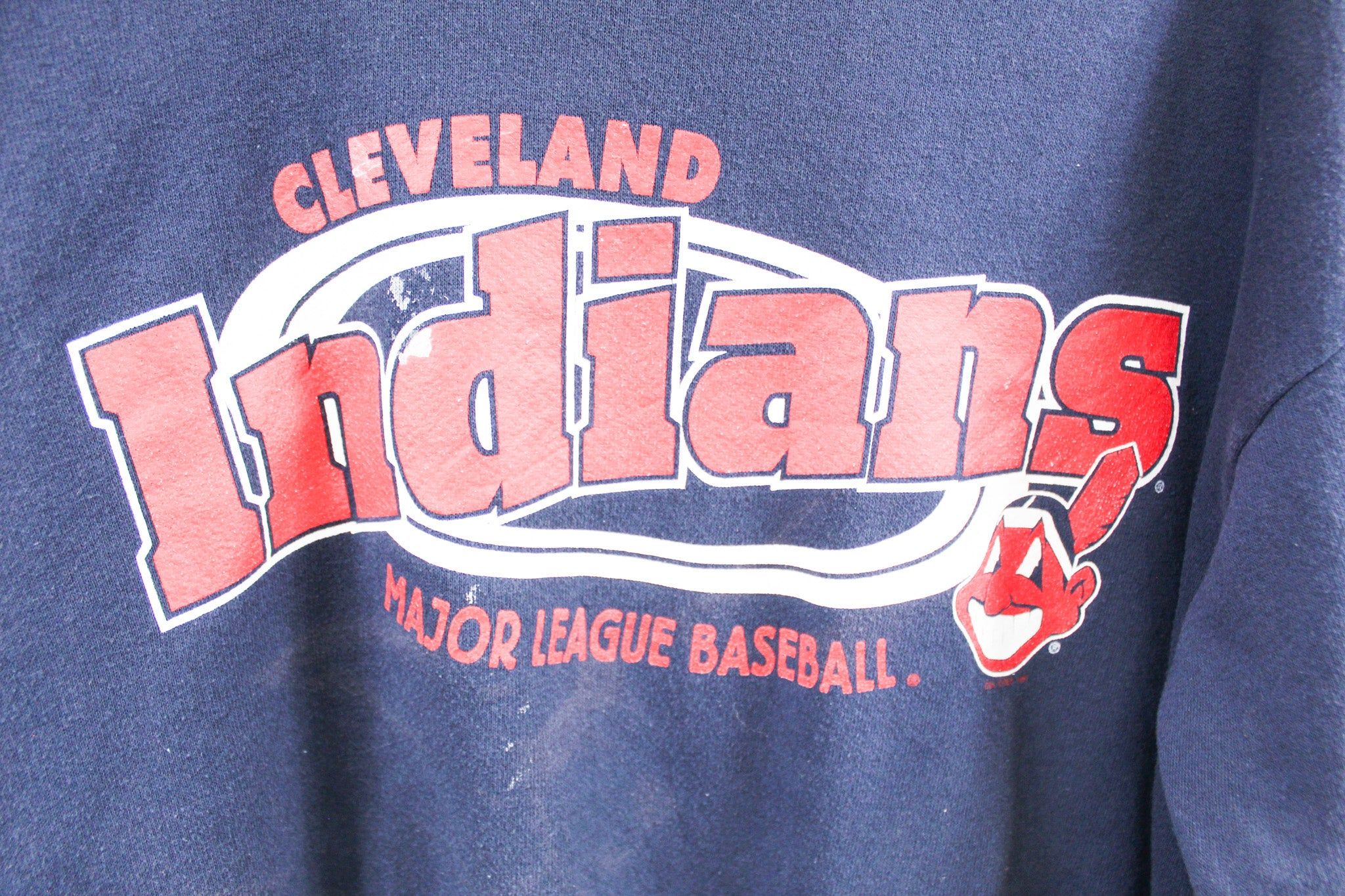 MLB Cleveland Baseball Team Logo & Text Crewneck sold by HG Vintage product image thumbnail 2