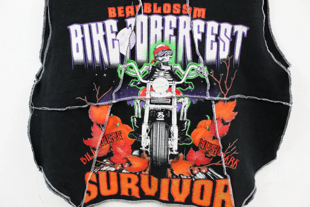 Z - Mojo Music Double Stitch Rework Bear Blossom Bike Week sold by HG Vintage product image thumbnail 2