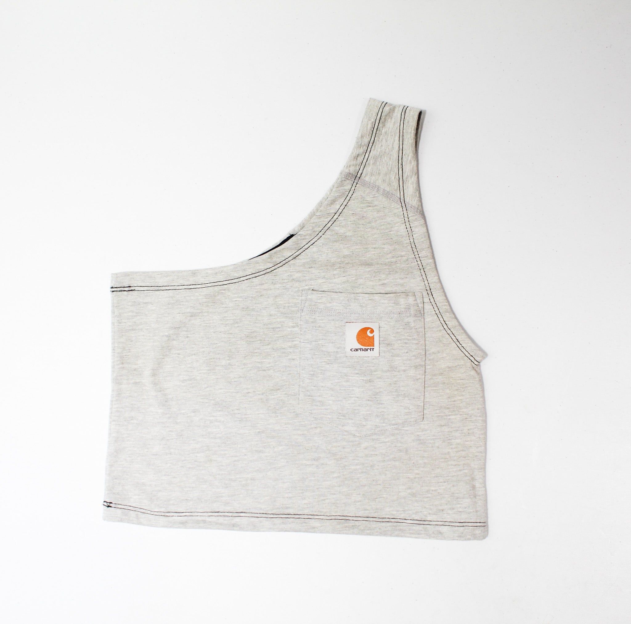 Haus Of Mojo Vintage Reworked Carhartt One Shoulder Cropped Top sold by HG Vintage