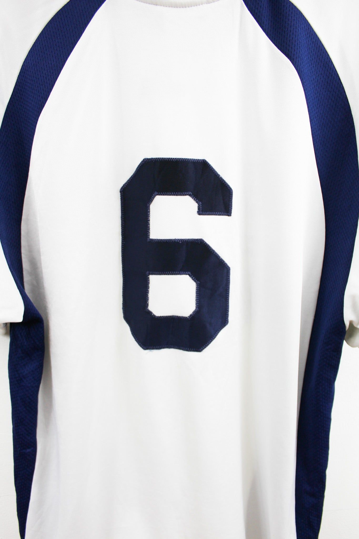 Adidas White And Navy Blank Soccer Jersey sold by HG Vintage product image thumbnail 4
