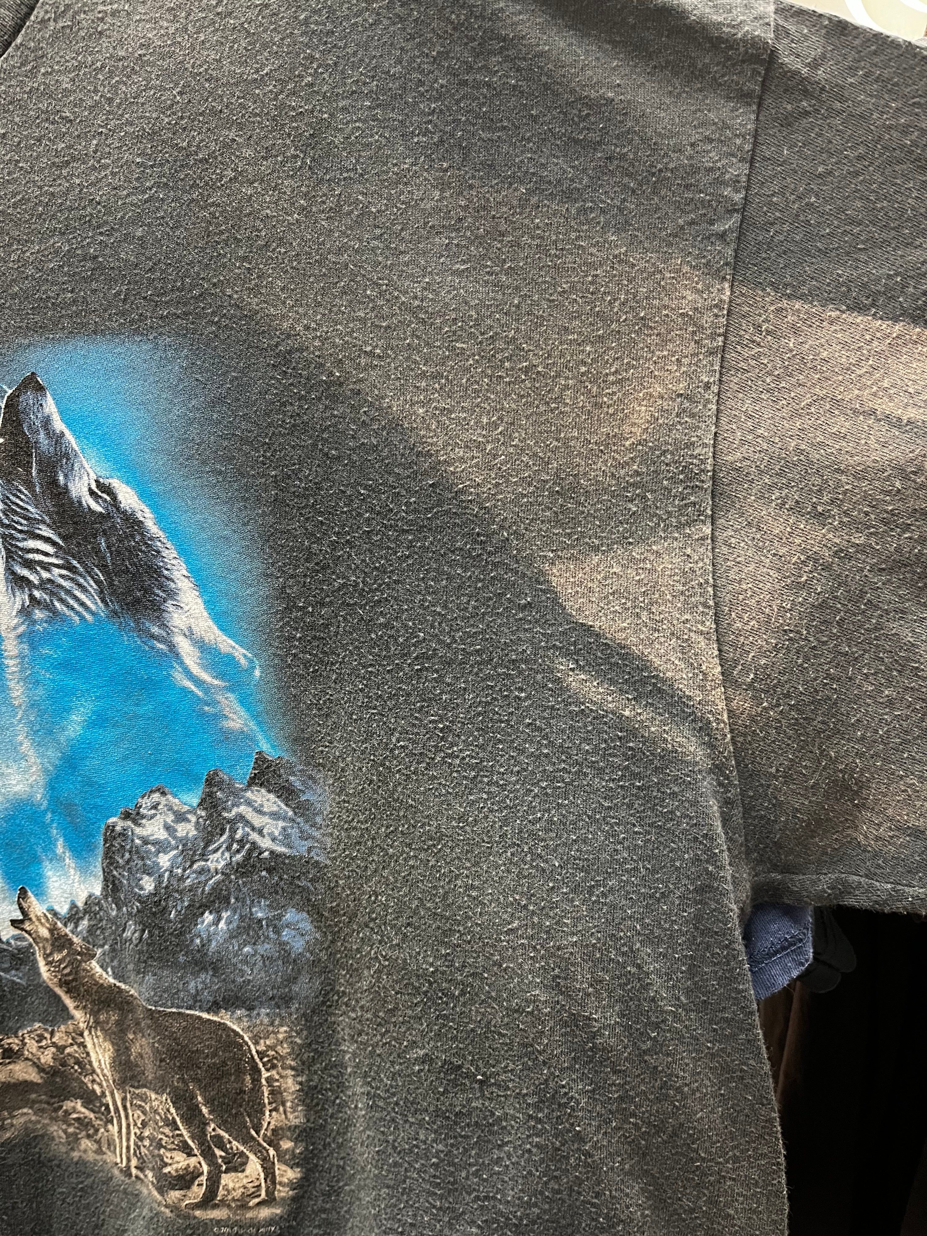 Wolves Moon & Mountain Tee sold by HG Vintage product image thumbnail 3