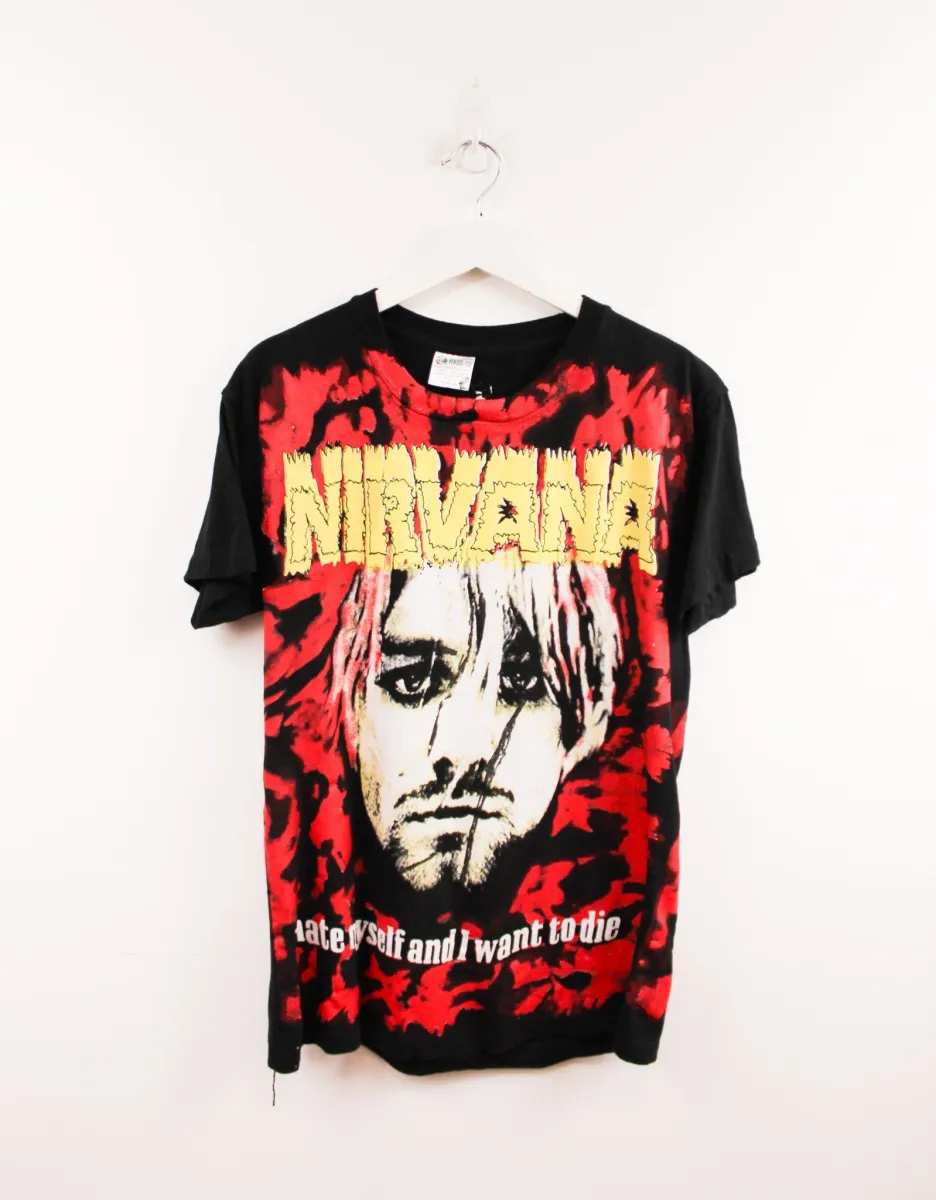 Nirvana Kurt Cobain Face Bootleg Tee | Parallel
