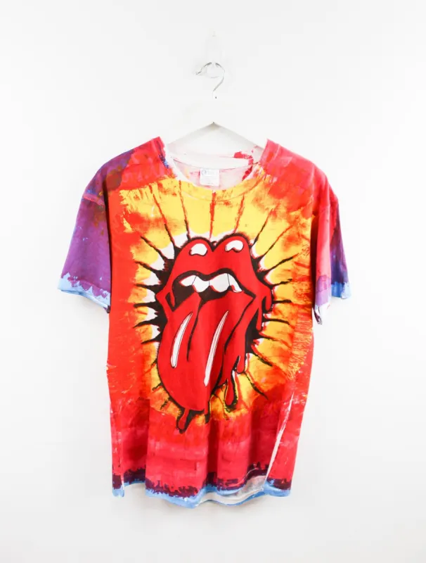 Rolling Stones Tie Dye Tongue Bootleg Tee sold by HG Vintage
