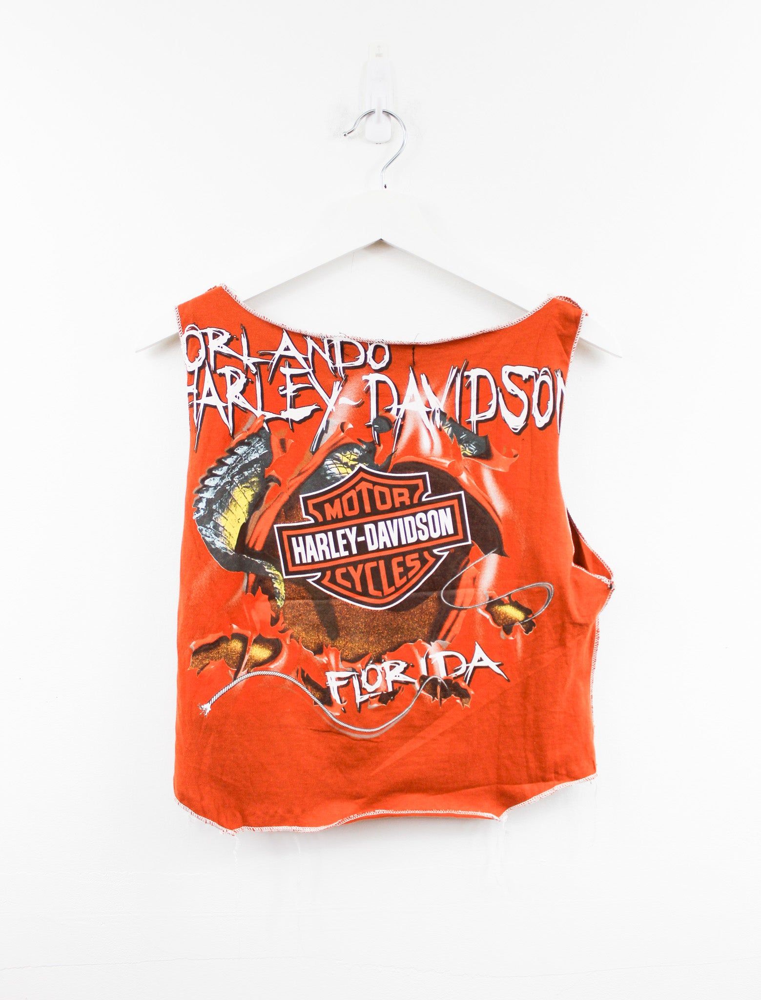 Haus Of Mojo Reworked Vintage Harley Davidson Florida And Gators Double Stitch Crop Top sold by HG Vintage product image thumbnail 3