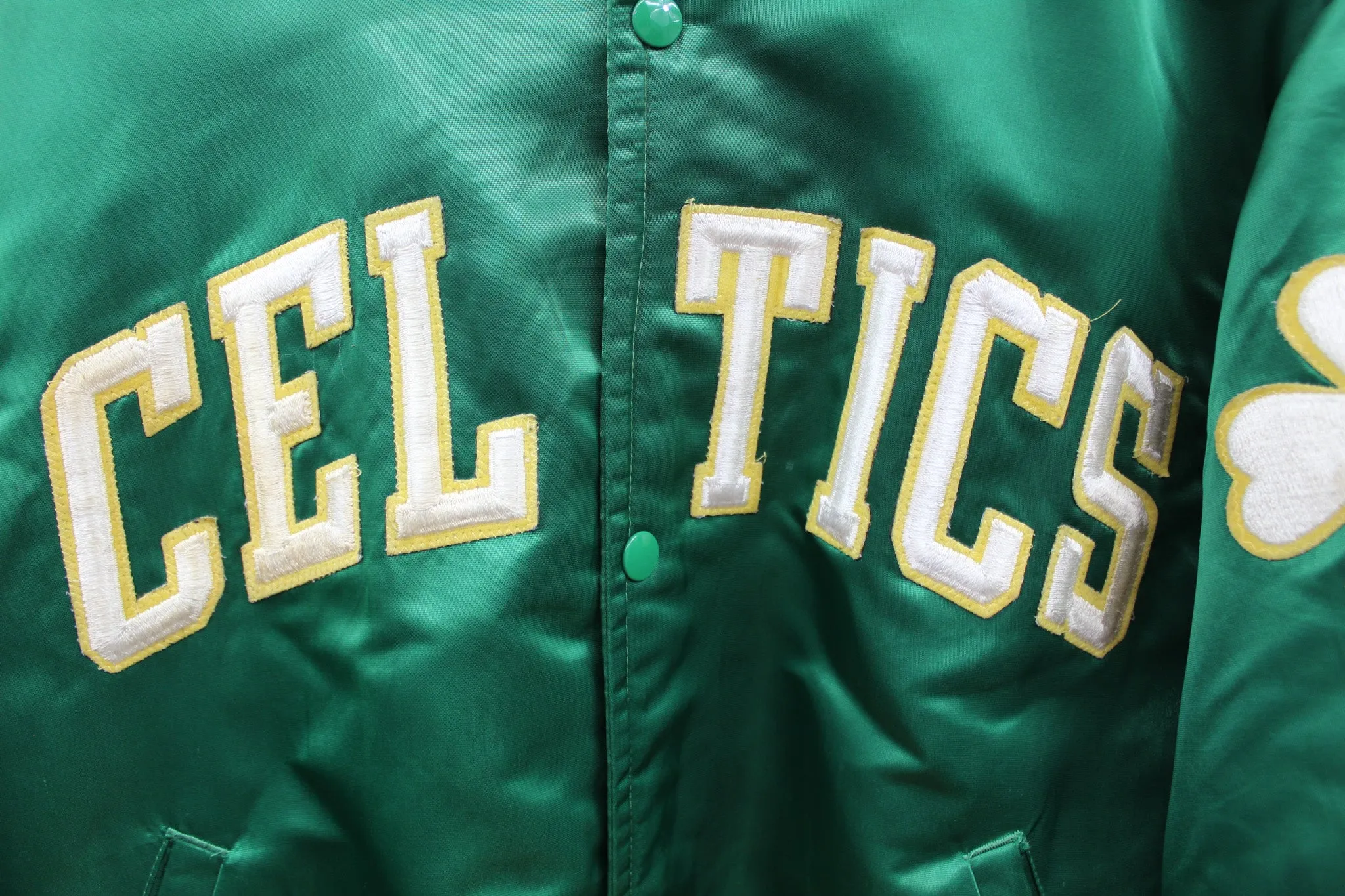 X - Vintage Starter NBA Boston Celtics Satin Bomber Jacket sold by HG Vintage product image thumbnail 2