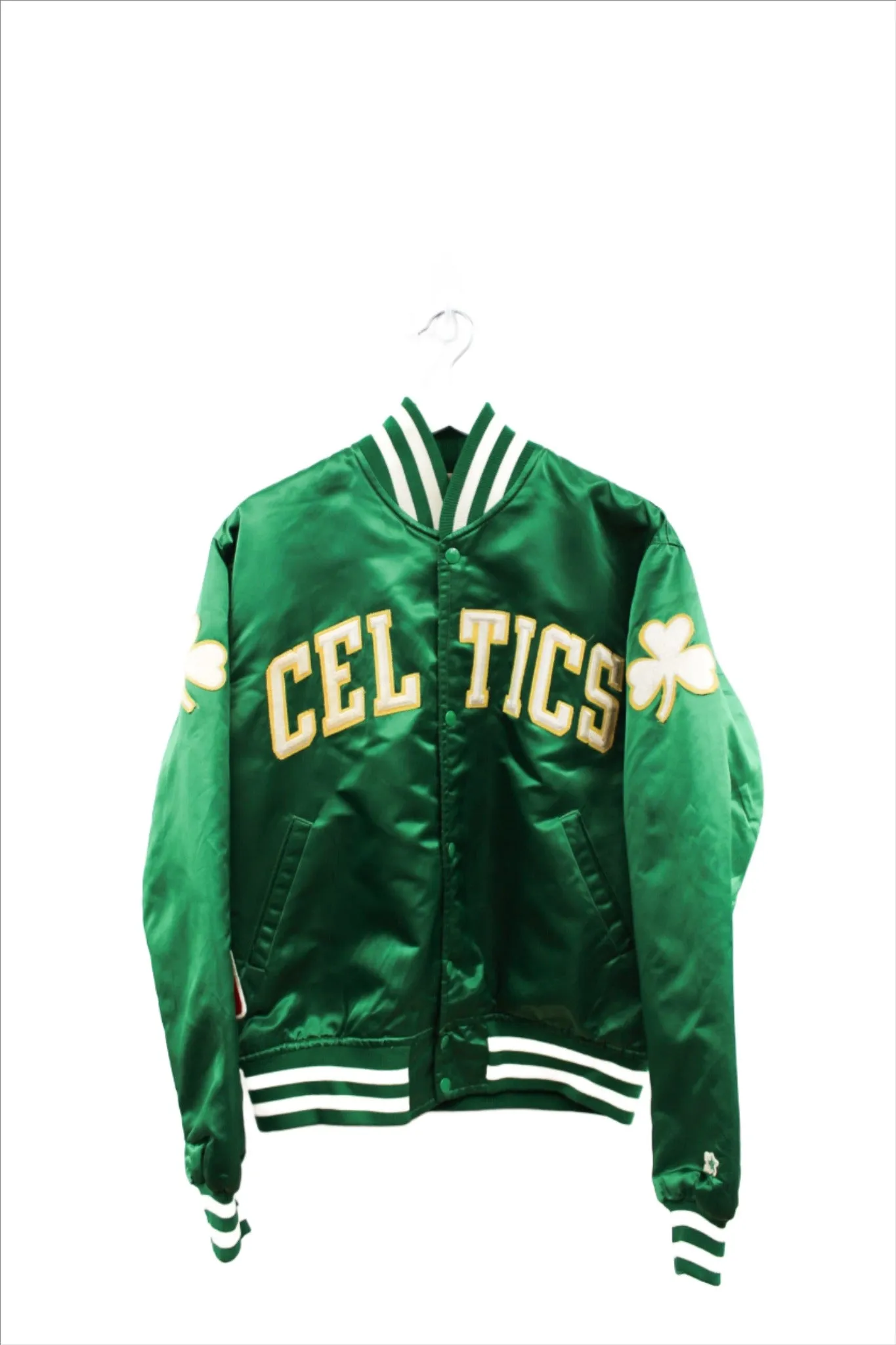 X - Vintage Starter NBA Boston Celtics Satin Bomber Jacket sold by HG Vintage